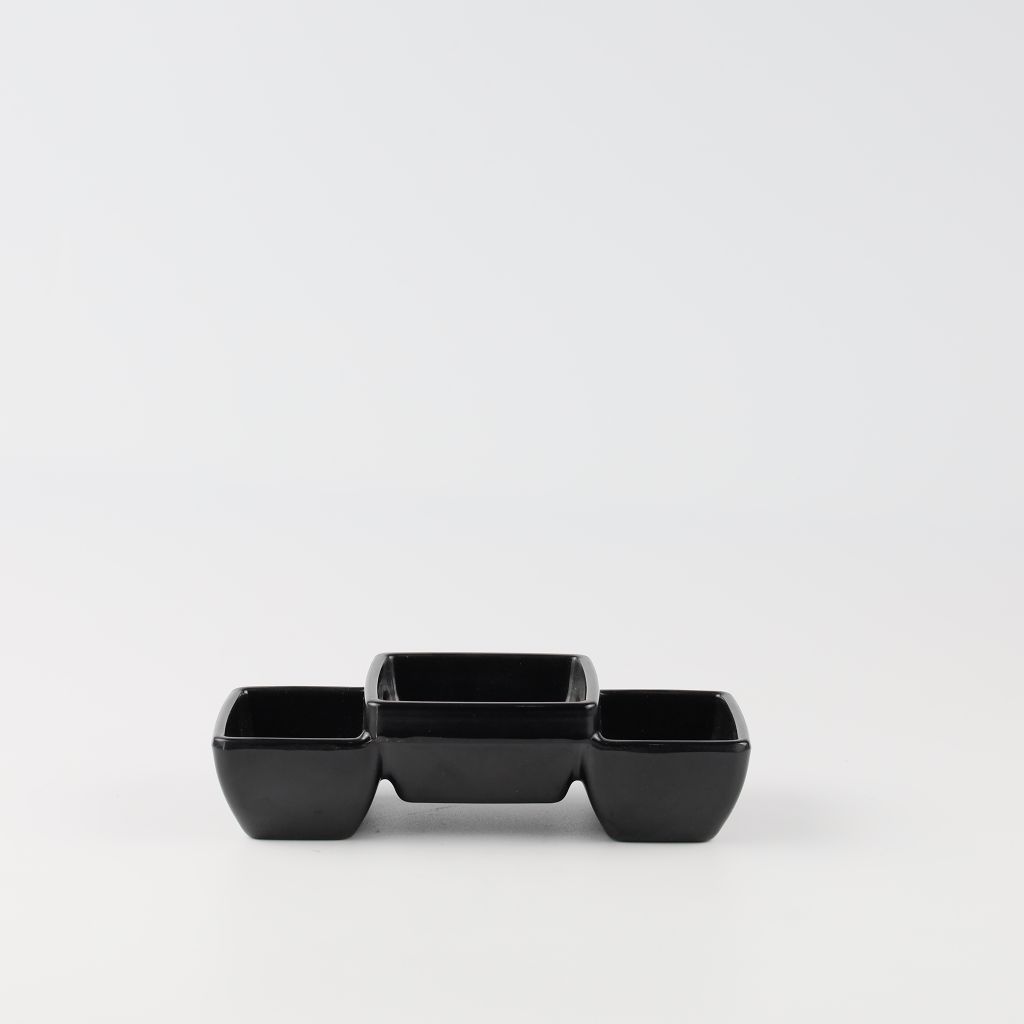 Chén Chấm Vuông 3 Ngăn 2.5