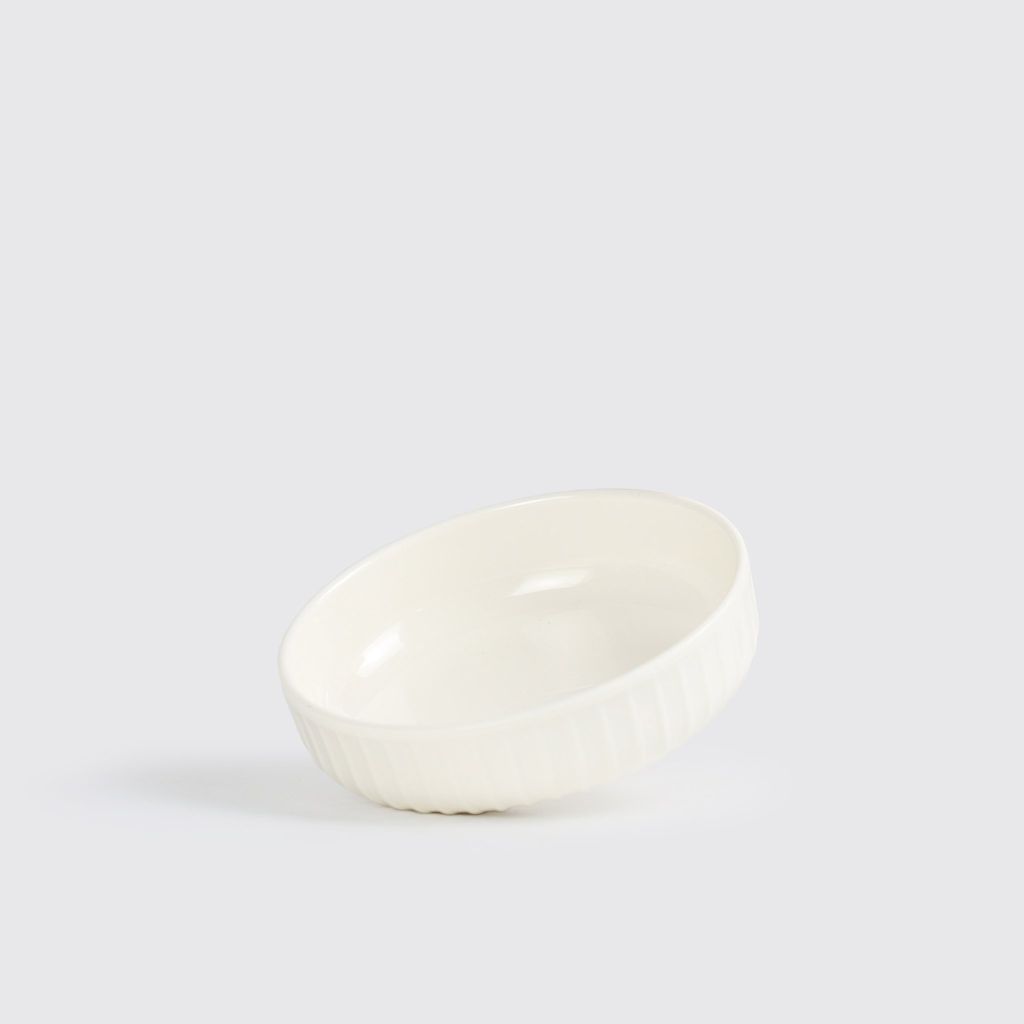 Sauce Bowl With Striped Texture 3.5