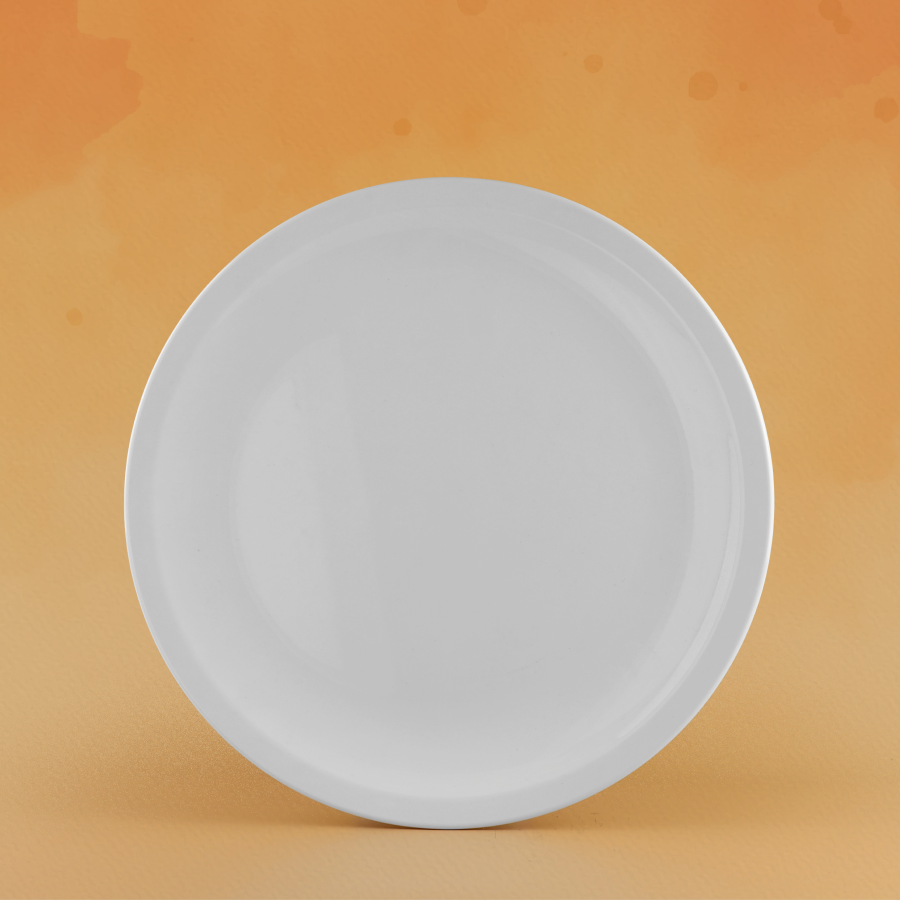 Dĩa tròn dày vành nhỏ 12.2