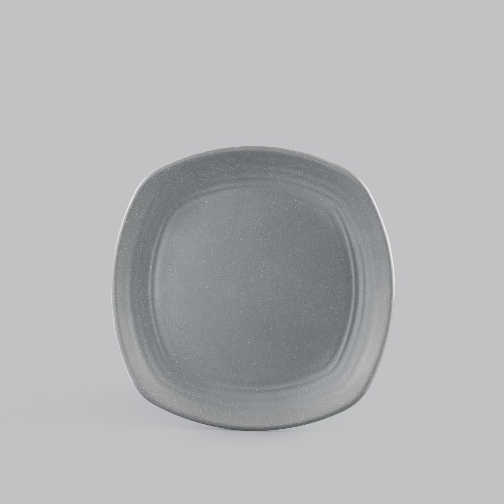 Matte square rounded edge plate 8.5