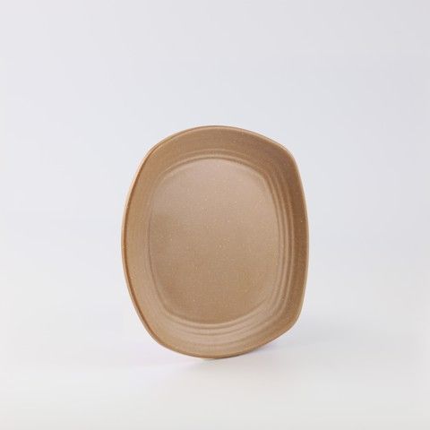 Matte square rounded edge plate 9.5