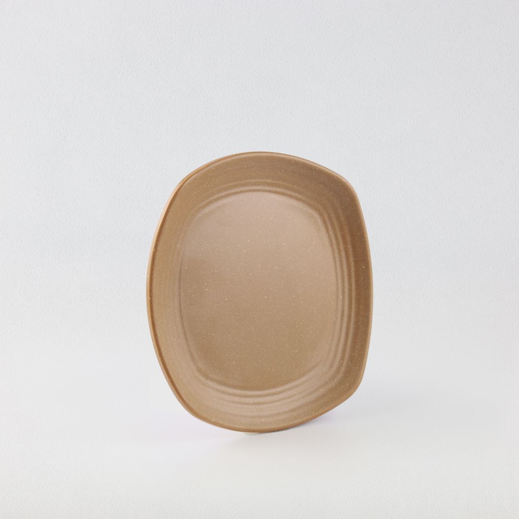 Dĩa Vuông Cạnh Tròn Nhám 7.5