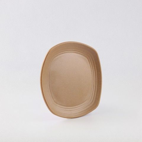 Matte square rounded edge plate 7.5