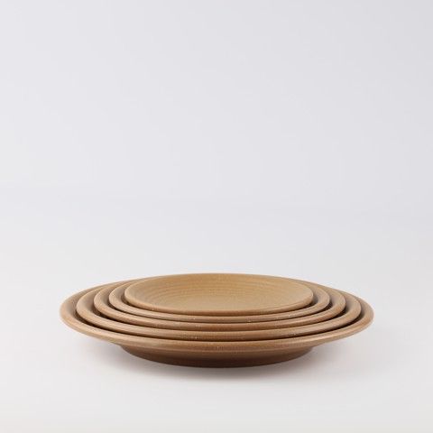 Matte round plate 11