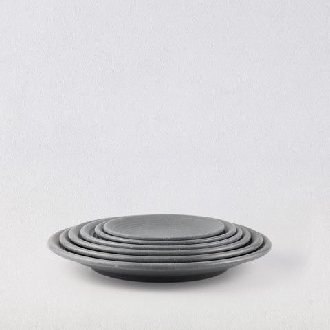 Matte round plate 11