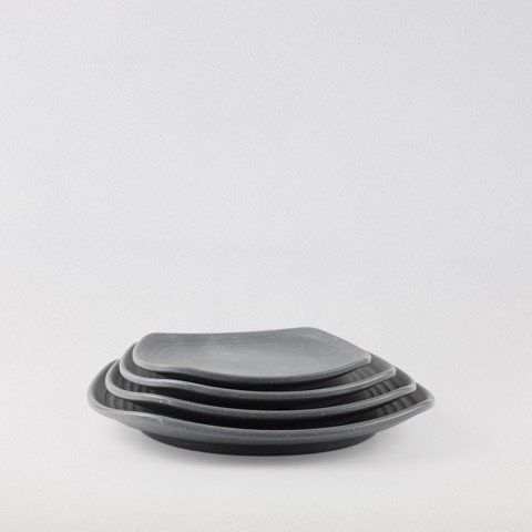 Matte square rounded edge plate 10.5