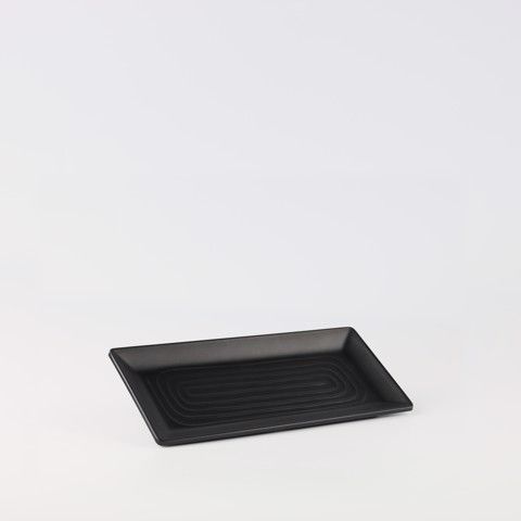Matte rectangular plate 12