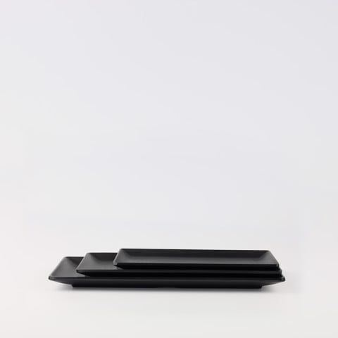 Matte rectangular plate 12