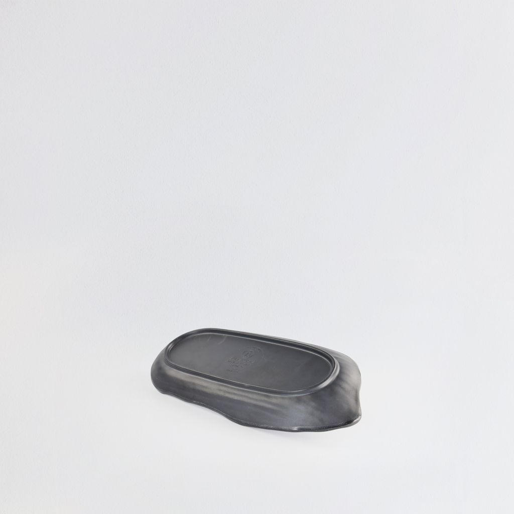 Dĩa Oval Cách Điệu Nhám 14.5