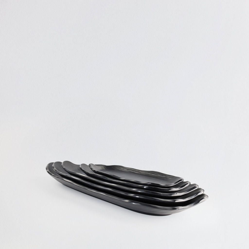 Dĩa Oval Cách Điệu Nhám 16