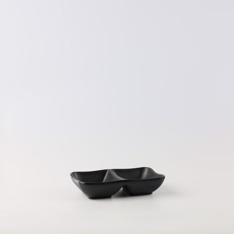 Blurry Matte 2 section sauce dish 5