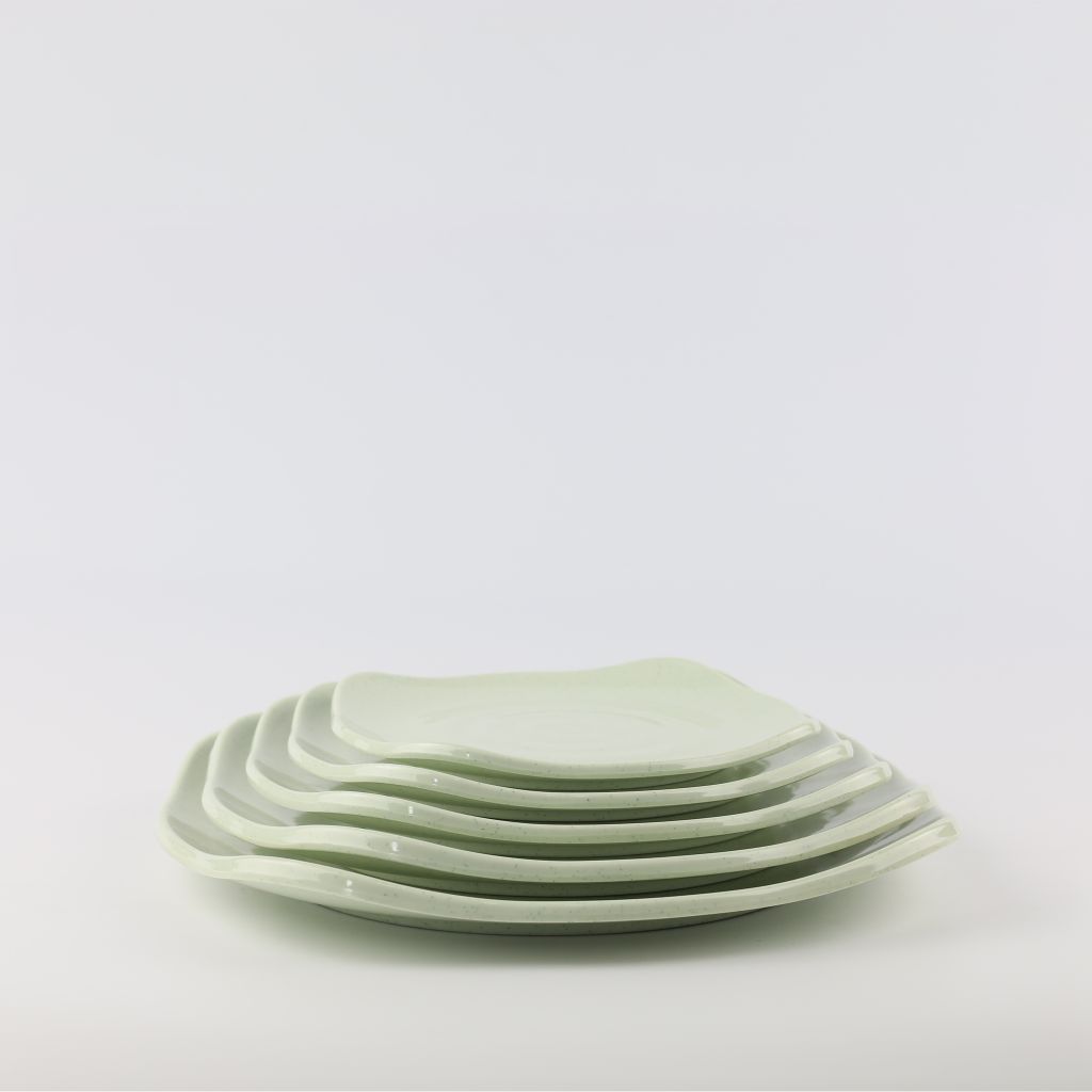 Dĩa Vuông Có Vân 6