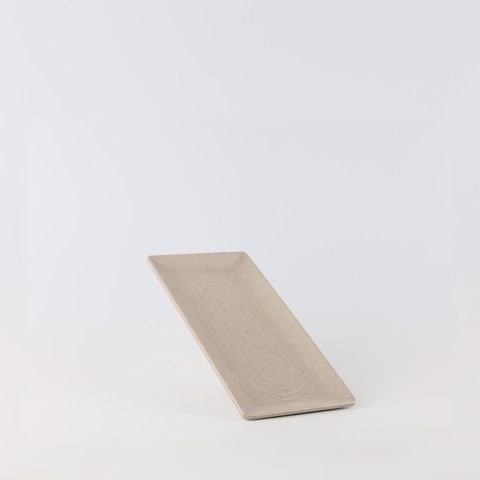 Matte rectangular plate 12