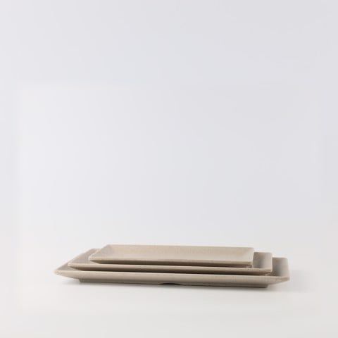 Matte rectangular plate 12