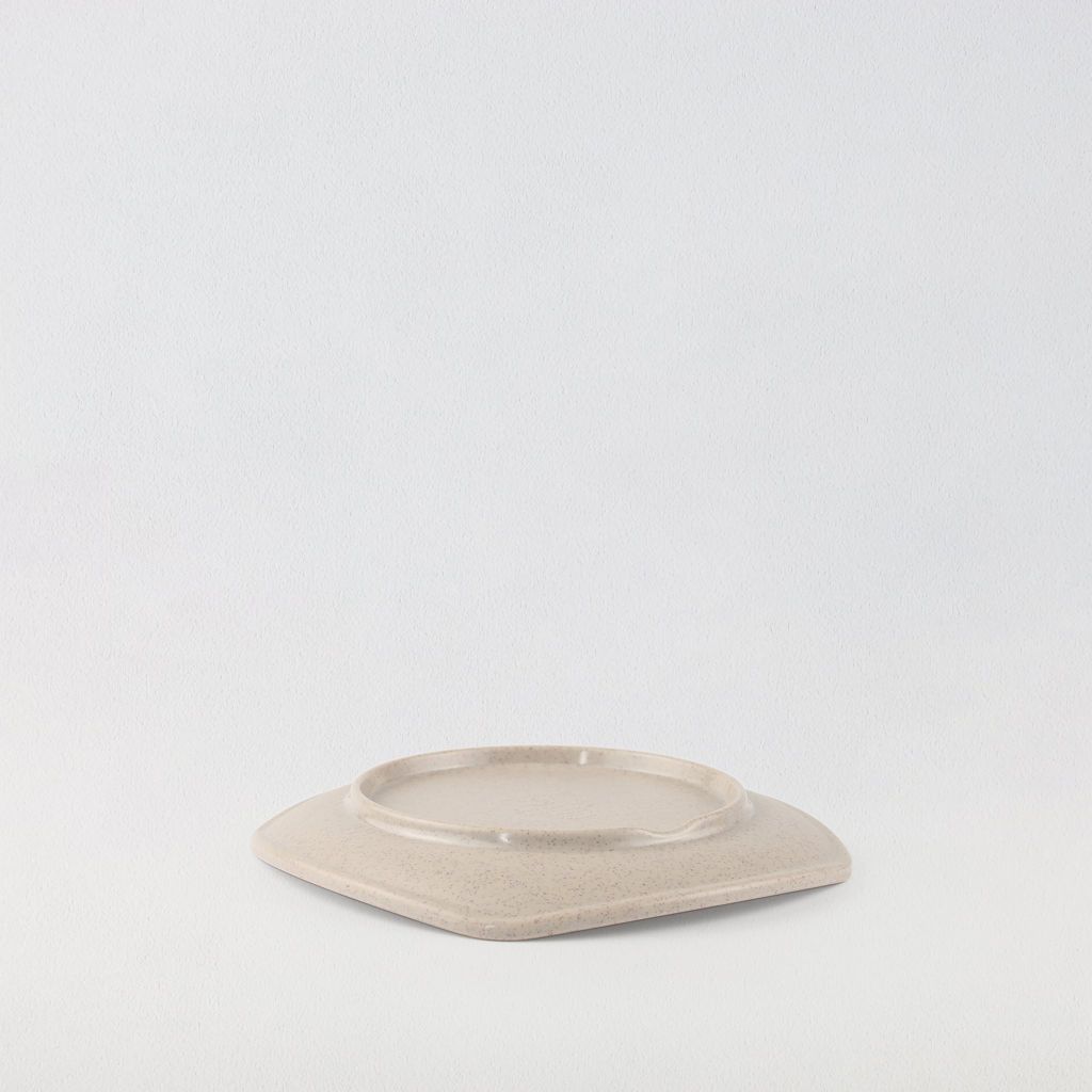 Dĩa Vuông Cạnh Tròn Nhám 9.5