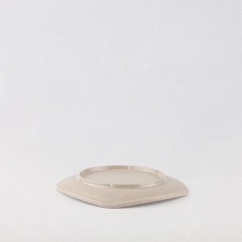 Matte square rounded edge plate 10.5