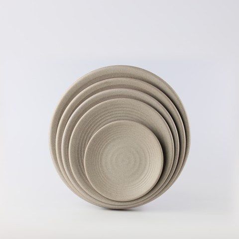 Sandy whorl round plate 9