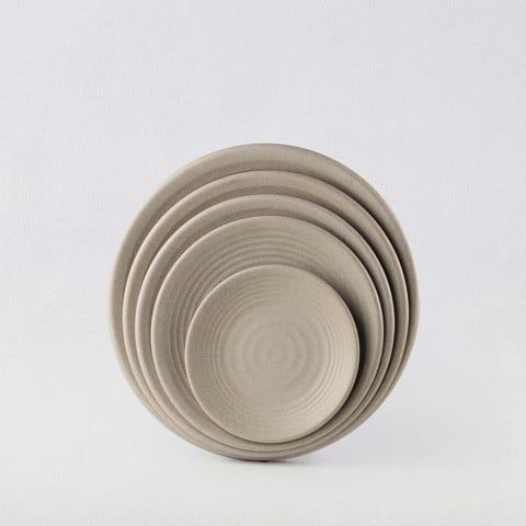 Matte round plate 11