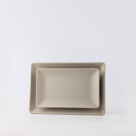 Matte rectangular plate 10
