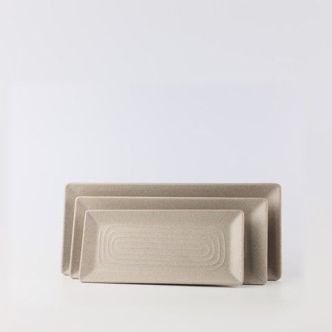 Matte rectangular plate 10.5