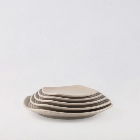 Matte square rounded edge plate 7.5