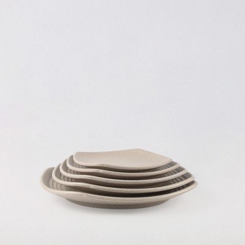 Matte square rounded edge plate 6.5