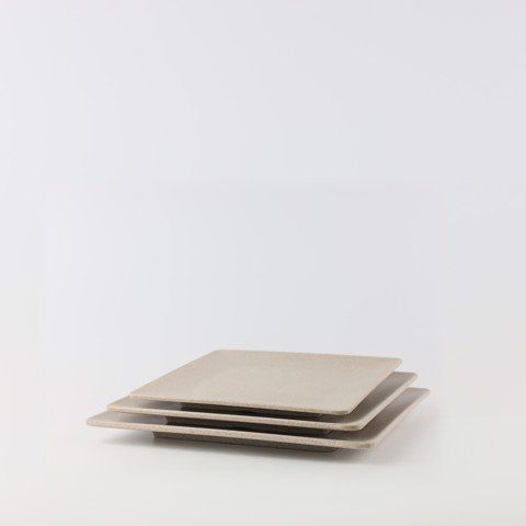 Matte square plate 7.5