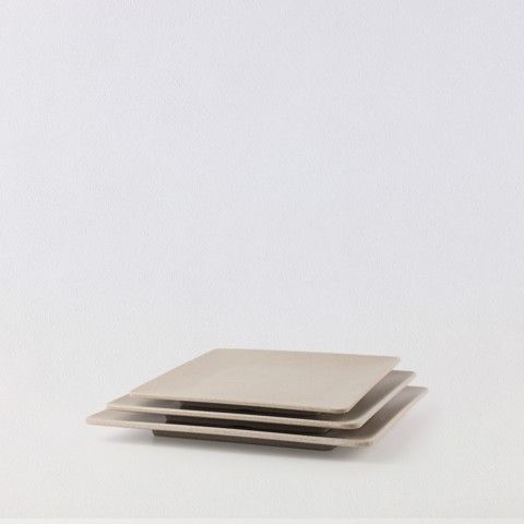 Matte square plate 9.5