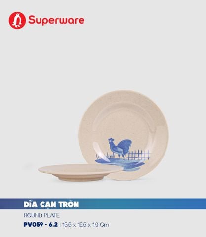  Dĩa cạn tròn 6.2