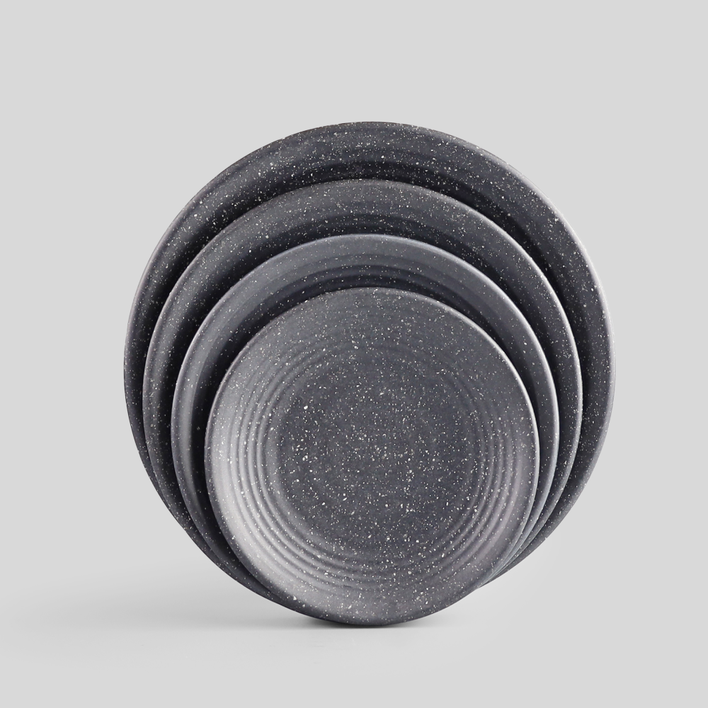 Sandy whorl round plate 6