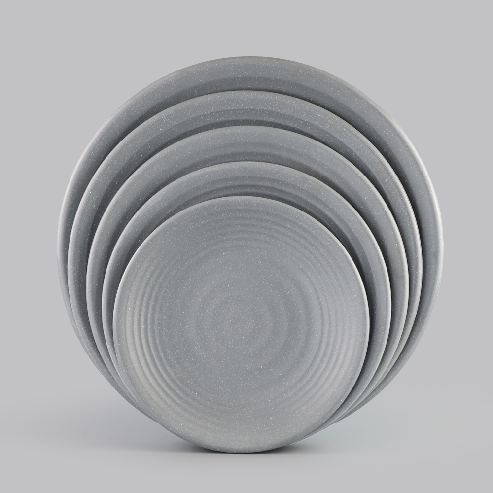 Sandy whorl round plate 6
