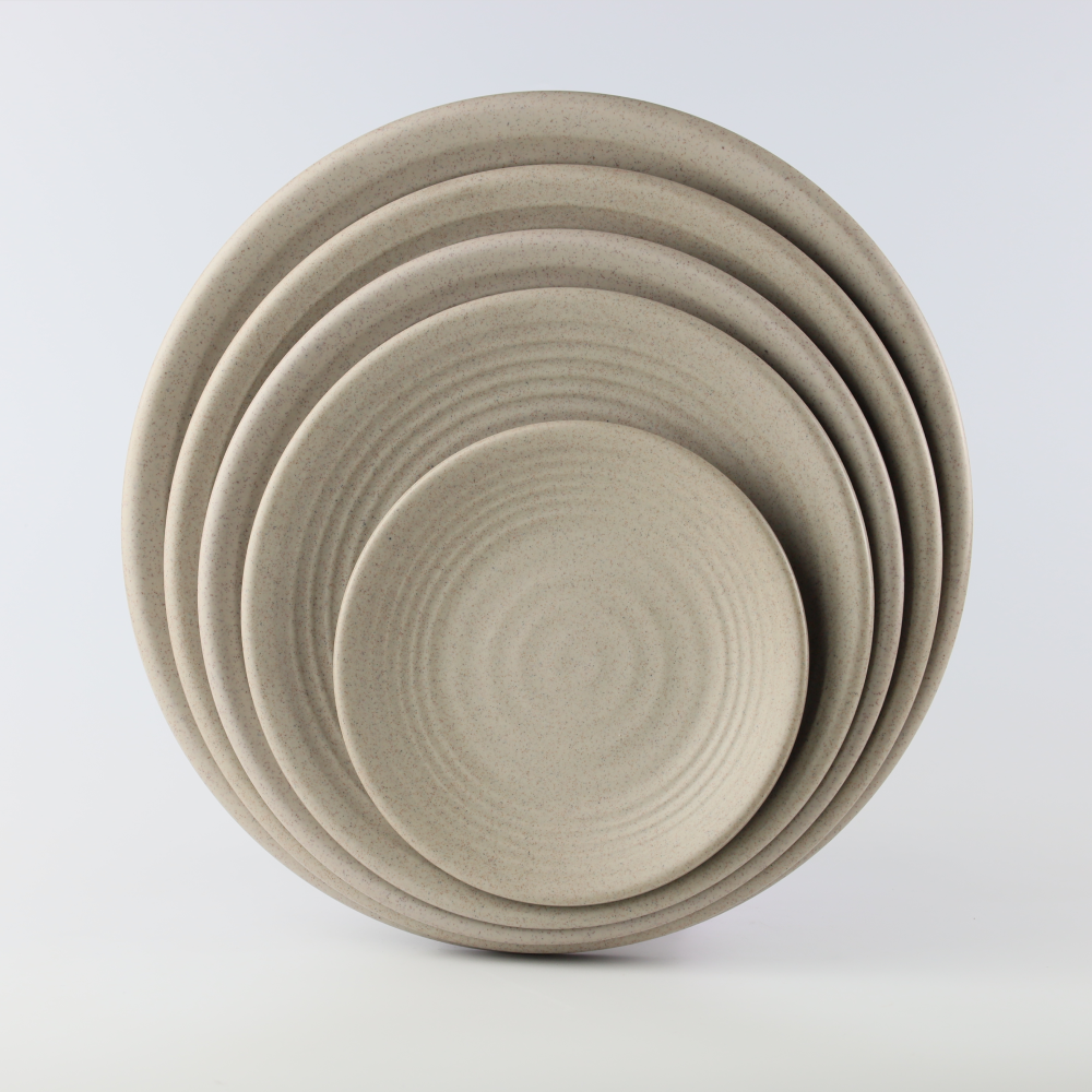 Sandy whorl round plate 6