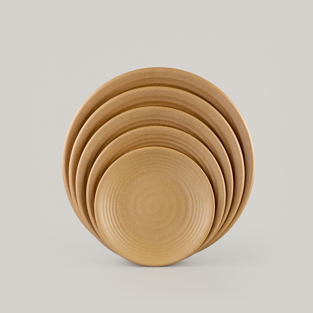 Sandy whorl round plate 6