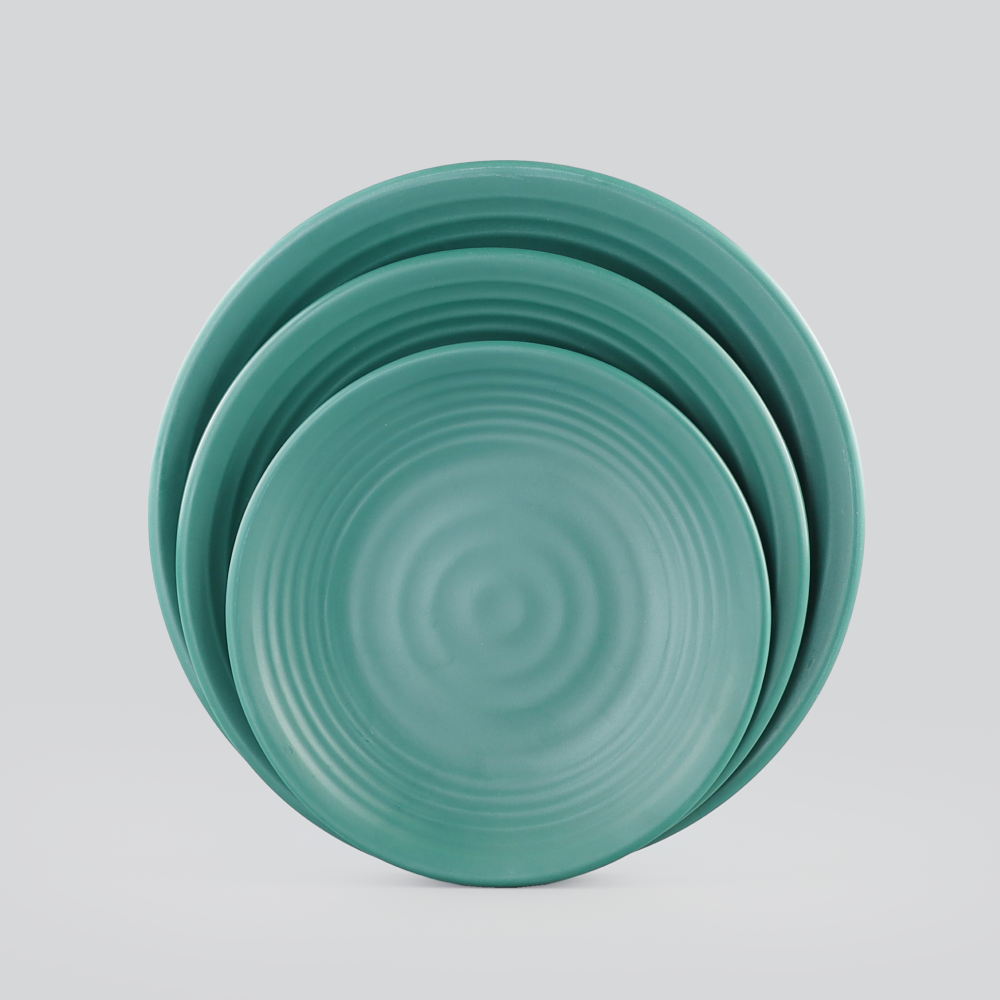 Sandy whorl round plate 8