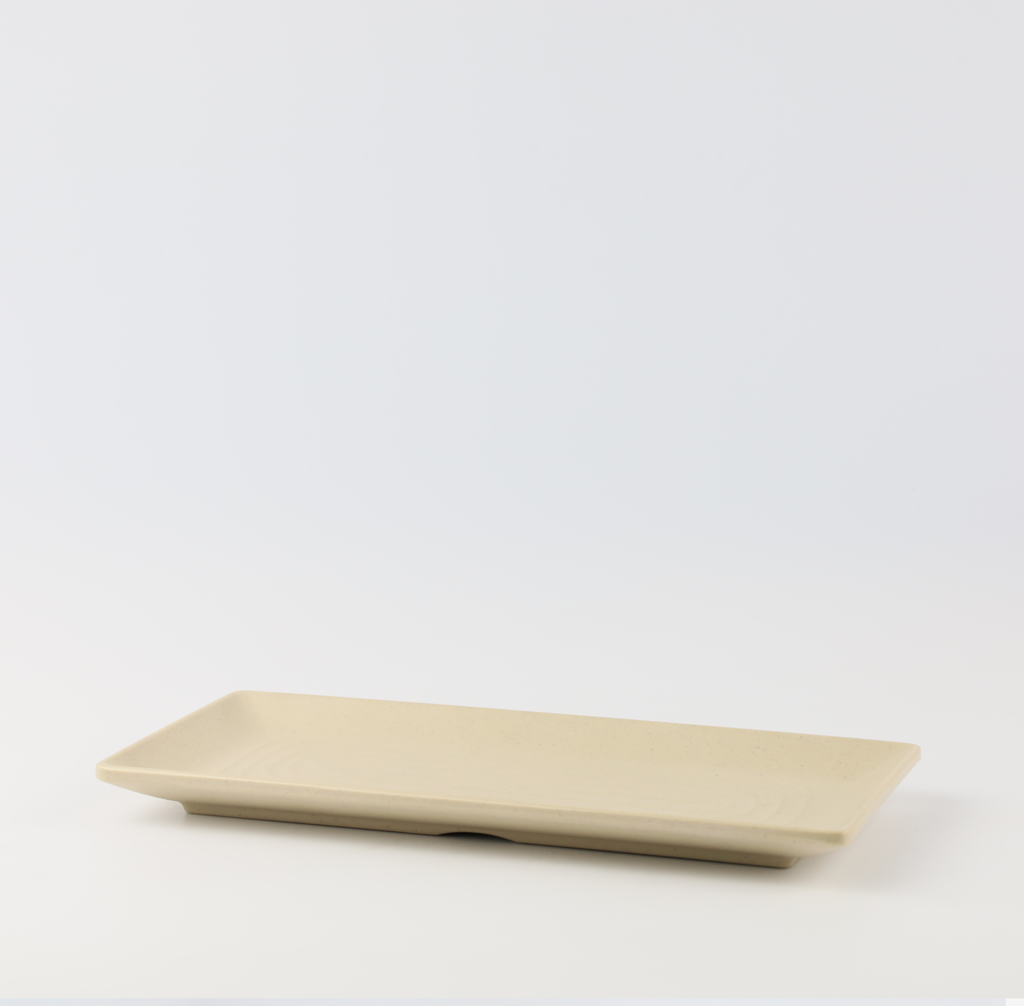 Matte rectangular plate 8.5