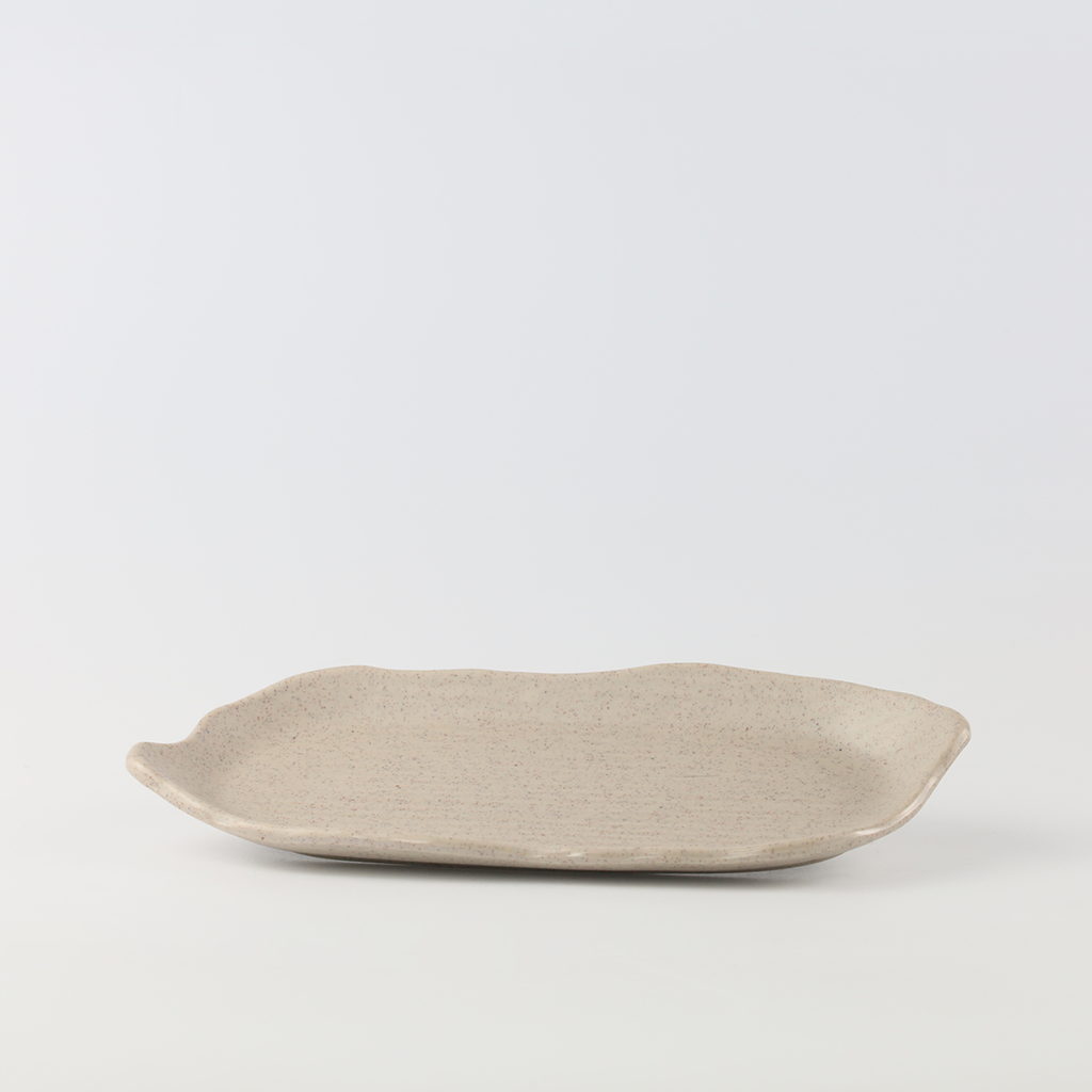 Dĩa Oval Cách Điệu Nhám 13