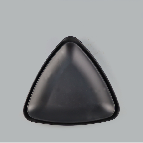 Matte triangle plate 9