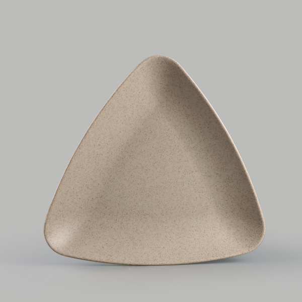 Matte triangle plate 9