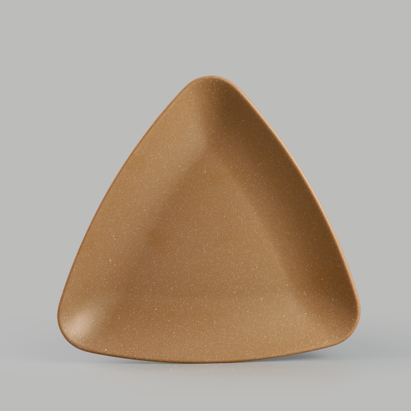 Matte triangle plate 9
