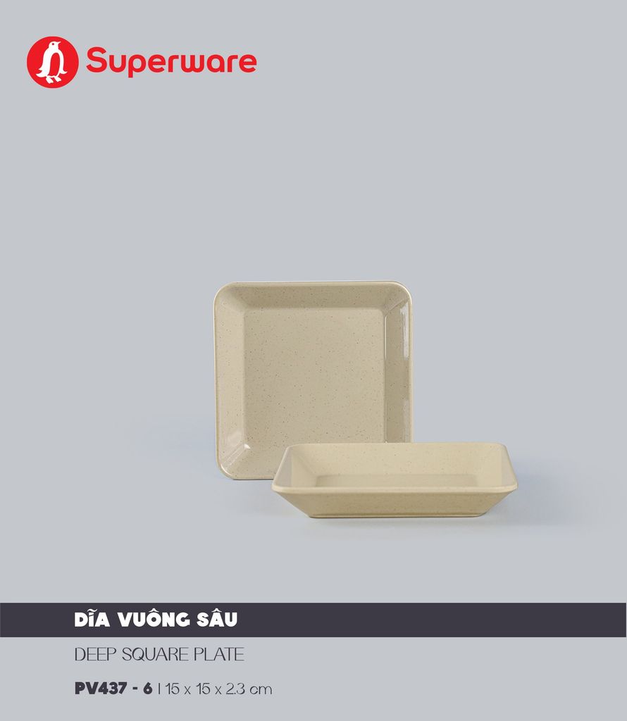 Deep Square Plate 6