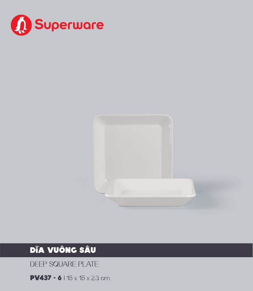 Deep Square Plate 6
