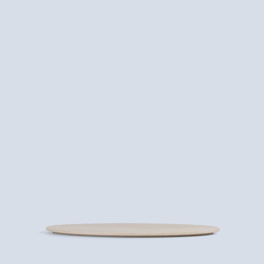 Dĩa Oval Cạn Nhám Mờ 10