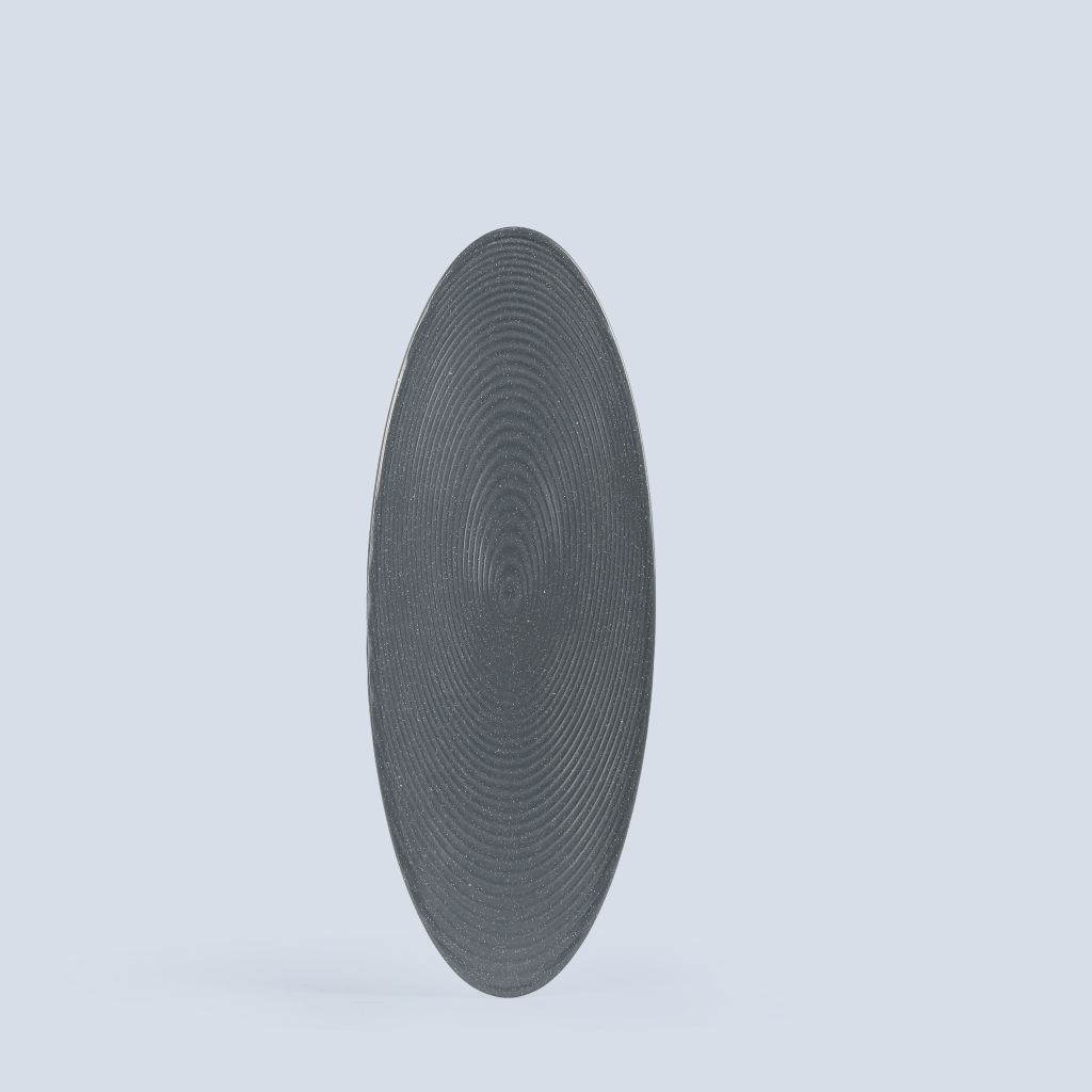 Dĩa Oval Cạn Nhám Mờ 10