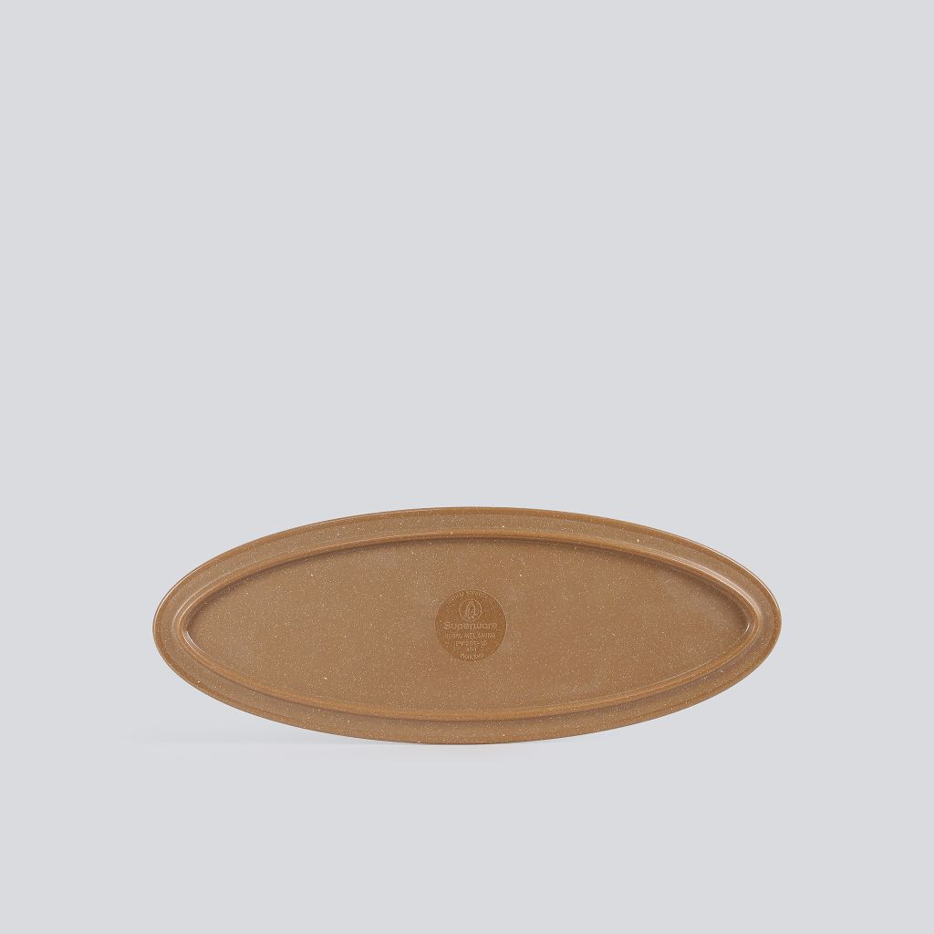 Dĩa Oval Cạn Nhám Mờ 12