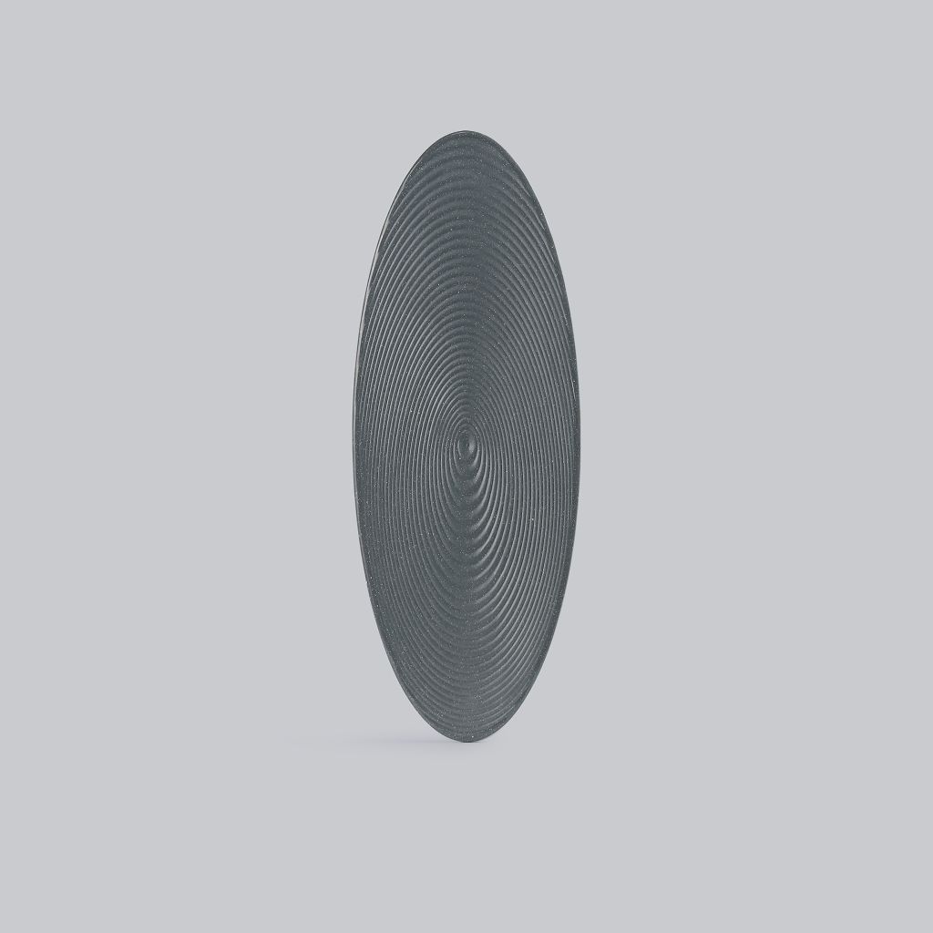 Dĩa Oval Cạn Nhám Mờ 12
