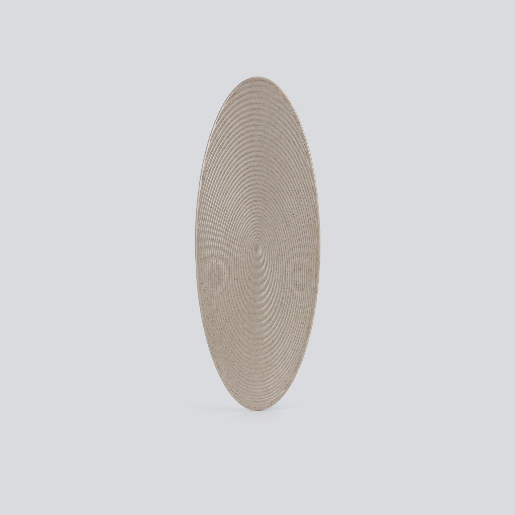 Dĩa Oval Cạn Nhám Mờ 12