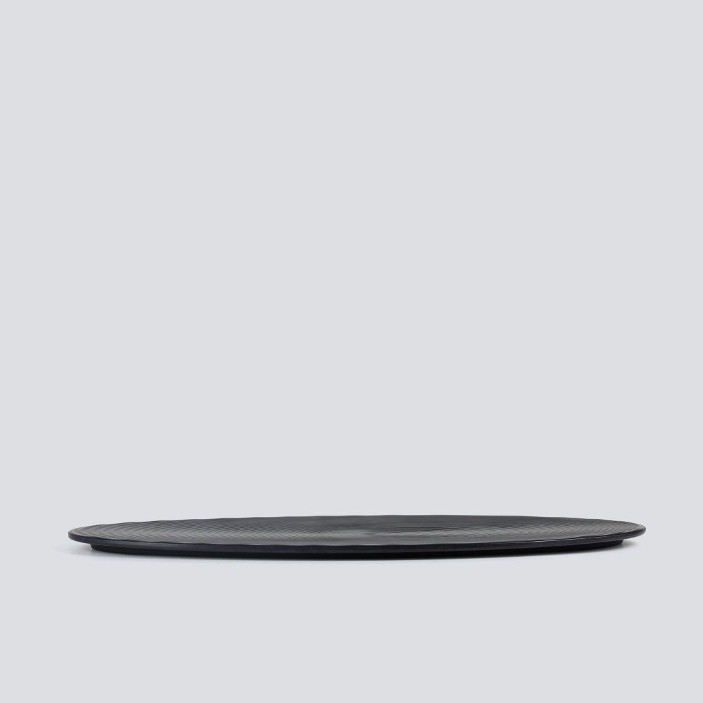 Dĩa Oval Cạn Nhám Mờ 14