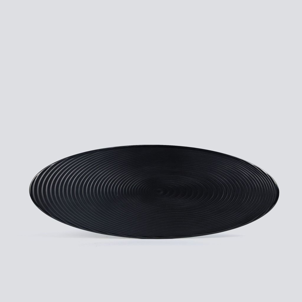 Dĩa Oval Cạn Nhám Mờ 14