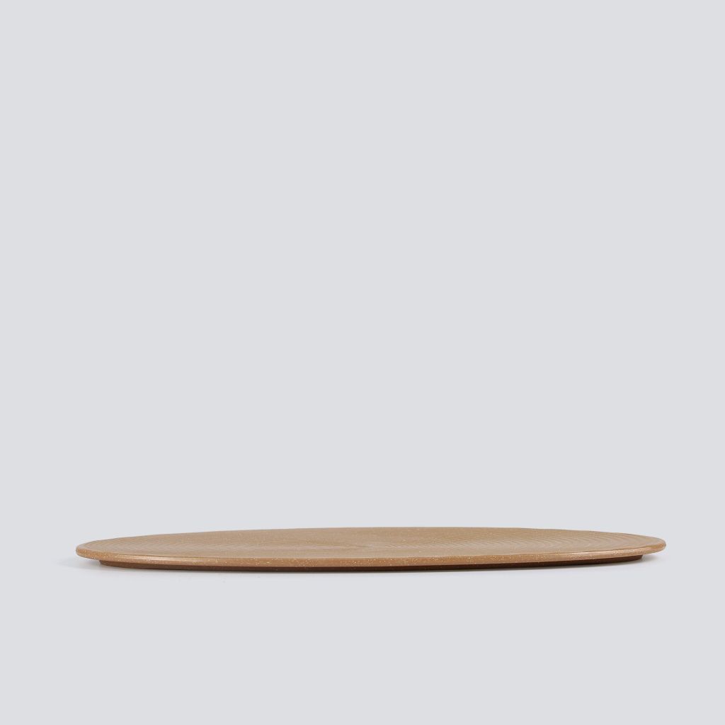Dĩa Oval Cạn Nhám Mờ 14
