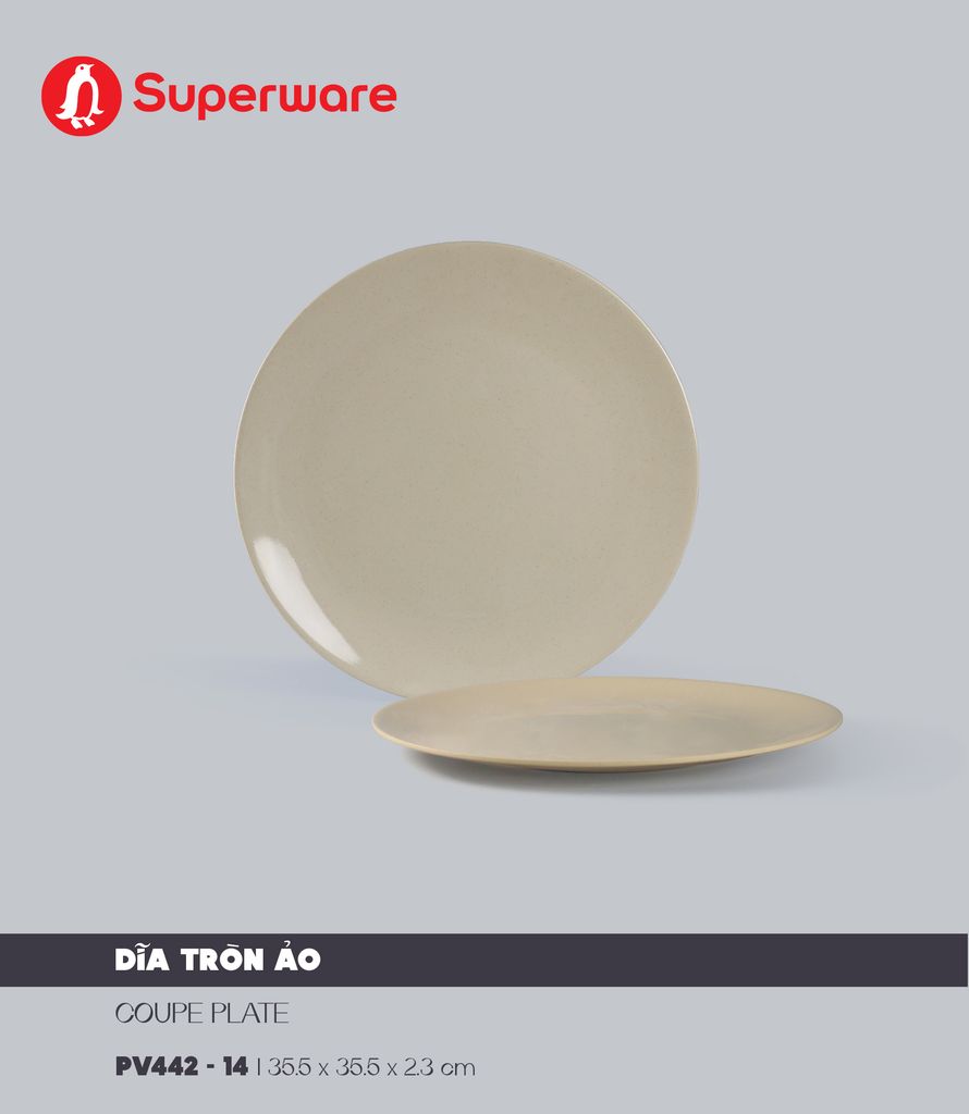 Coupe round plate 14